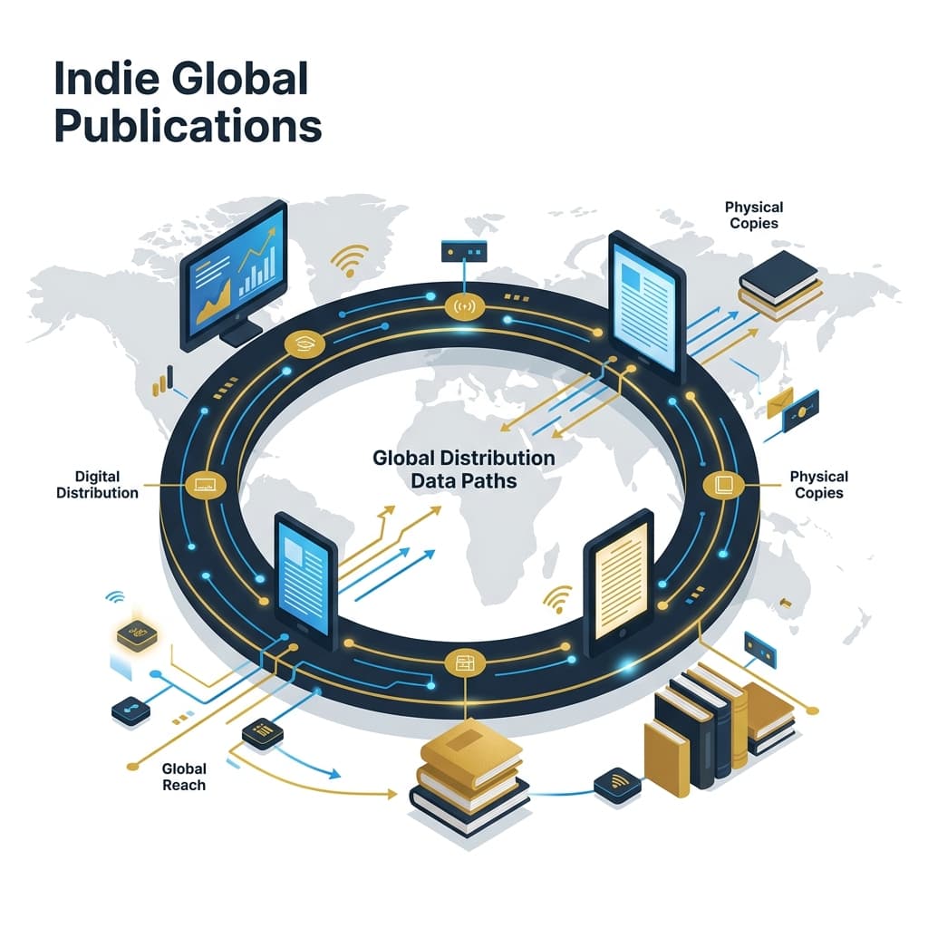 Indie Global Publications Distribution Network Graphic